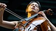 © Alina - A skilled cellist plays with deep emotion, lost in the music. The urban backdrop and gentle lighting create a magical atmosphere that enhances her captivating performance.