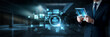 © Shevon - Businessman working on digital screen with automation systems, data analytics and process optimization tools, workflow management, efficiency improvement, smart operations