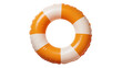 © Corotaev - Orange and white inflatable life preserver ring, isolated on transparent background
