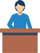 © NguyenThi - Person Standing at Podium Presentation Icon Vector