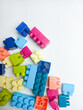 © Nur Indah Maya S - Children's Lego toys on a white background