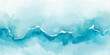 © Vactor Viky - Abstract blue watercolor background with soft flowing ocean waves and layered ink wash texture in aqua teal and navy tones creating a calm atmospheric gradient with misty edges and fluid minimalist de