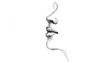 © dede - Minimalist continuous line sketch portrays the profile of human lips and nose