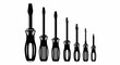 © Dogart - Set of screwdrivers on white.