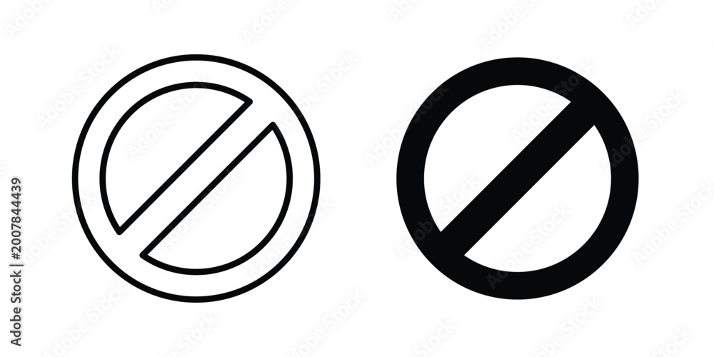 Blocked icon pack for web and apps design projects Stock Vector | Adobe ...