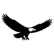 © Towfa - Simple Vector Illustration of a Flying Bald Eagle Raptor