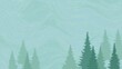 © Viktor - Stylized evergreen forest with wave patterns. AI generated