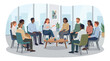 © MS Siregar - Group Of Colleagues In A Professional Office Meeting.