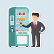 © astridkartikasariirg - Businessman buying drink from vending machine
