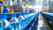 © Muh - Automated Bottling Line in a Modern Beverage Factory.