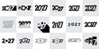 © Be Pro - 2027 Happy New Year Typography Logo Collection