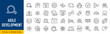 © iiierlok_xolms - Agile Development web icons in line style. Scrum, requirements, maintenance, testing, software collection. Vector illustration.