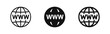 © ICONS FOR YOU - World Wide Web Globe Icons Representing Internet and Global Connectivity