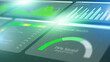 © fotofabrika - Digital business chart shows data and analysis using AI technology in an office setting