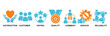 © Roronoa15 - Feedback icon set Aqua Orange Flat concept for satisfaction, customer, rating, quality, comment, service and reliability