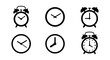© Rashedul - Alarm Clock Icons, Timepiece Vector Set, Retro Alarm Clocks, Modern Watch Faces, Graphic Time Elements