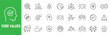 © tutti_frutti - Core values outline icon set featuring integrity, leadership, sustainability, teamwork, excellence, editable stroke vector design for corporate business culture.