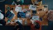 © InfiniteFlow - Concept of global innovation and shared knowledge. A network of creative ideas and brainstorming from around the world leads to new business solutions and bright insights. Fermion