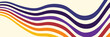 © albaihaki - Abstract colorful 70s background vector. Vintage retro wallpaper with rainbow stripes and wavy lines. A 1970 color illustration suitable for posters, banners, decorative items and wall art.eps,10