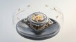© Helen - Advanced atomic clock technology synchronizing global time with satellite precision