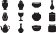 © The Shot Hub - Collection of Diverse Ceramic and Pottery Vessels Silhouettes
