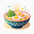 © Silvia Bogdanski - Ästhetische Ramen-Bowl mit Ei und Nudeln, perfekt inszeniert