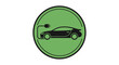 © dedi - Electric Car Charging Icon in Green Circle.