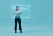 © Rendara Studio - 3D dashboard data display with analyst in immersive screen