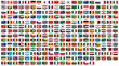 © Whole - World national flags vector grid collection featuring colorful country emblems, international identity, global diversity, sovereignty symbols, patriotic designs, educational infographic, multicultural