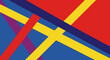 © MASKURI - Bold Abstract Background with Overlapping Colorful Stripes in Red, Yellow, Blue, and Purple