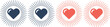 © Dalim 5 - Glowing shiny heart icon vector, core value symbol for trust, integrity, passion and honesty, modern illustration for business culture, commitment, Valentine and digital UI design.