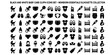 © Ninja in Pajamas - Black and White Baby Care Glyph Icons Set - Newborn Essentials Silhouette Collection