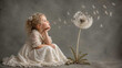 © Beate Vogl - Ein Mädchen mit großer Pusteblume
