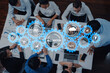 © InfiniteFlow - Collaborative Business Meeting on Automation with Diverse Professionals Engaged in AI and Technology Strategies and Insights Haptic.