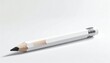 © Medium - A simple white pencil with a sharpened graphite tip lies on a white surface