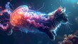 © avivmuzi - A cat and a jellyfish in space.