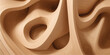 © FSompa - A closeup of a brown wooden material shows the old textured pattern of a door or floor design with a natural wood grain color