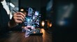 © abc123man - Digital innovation in remote work collaborative technology and interactive environments