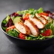 © Chandlerlikes - Healthy salad with chicken breast, high protein meal