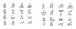 © Clever turtle - People exercising depicted as icons in grid layout