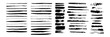 © Zainabun - Set of Brush strokes text boxes, Paintbrush Grunge design elements, Hand drawn Grunge texture, Horizontal, Lines, vector illustrator