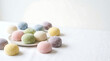 © lulu - Mochi dessert soft pastel delicate sweet Japanese rice cake minimal clean white background airy light elegant confectionery colorful gentle texture food styling modern aesthetic fresh minimalism