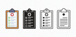 © Grafiona - Medical Clipboard Checklist Vector Healthcare Report Checkup Icon health assessment Design