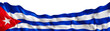 © Creative_Bird - Cuba national flag appears with a realistic waving effect on a clear background. The flag has red, white, and blue stripes, showcasing the country's identity