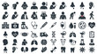 © buggy - Set of medical and healthcare glyph icons.