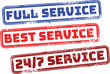 © squarelogo - Vintage Style Service Rubber Stamps