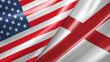 © Nina - USA and Alabama Flags - Waving Fabric, Dual Flag 3D Render