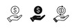 © ICONS FOR YOU - Cashback and Money Transaction Hand Icons with Arrows