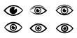 © MD - Eye icon silhouette vector isolated illustration design