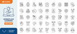 © Cetacons - Workplace learning icon set. Editable stroke. Vector illustration